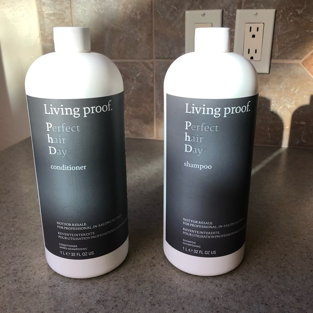 Living Proof shampoo conditioner liter set